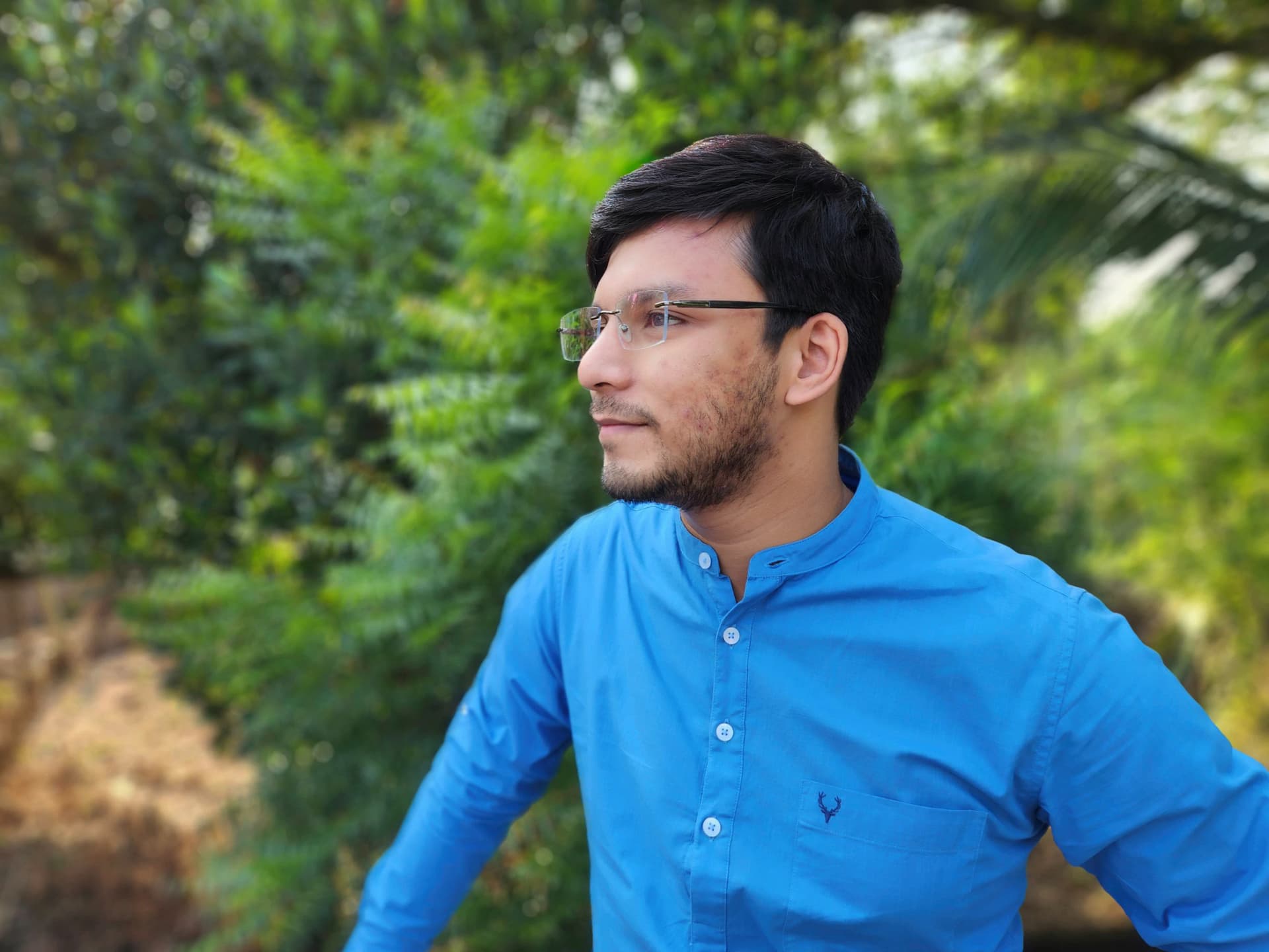 Portrait of Pritam Ghosh -- informal photo (375-29)