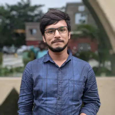Portrait of Pritam Ghosh -- informal photo (126-54)