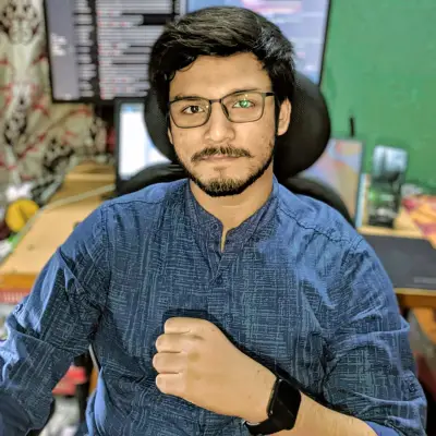 Portrait of Pritam Ghosh -- informal photo (313-30)