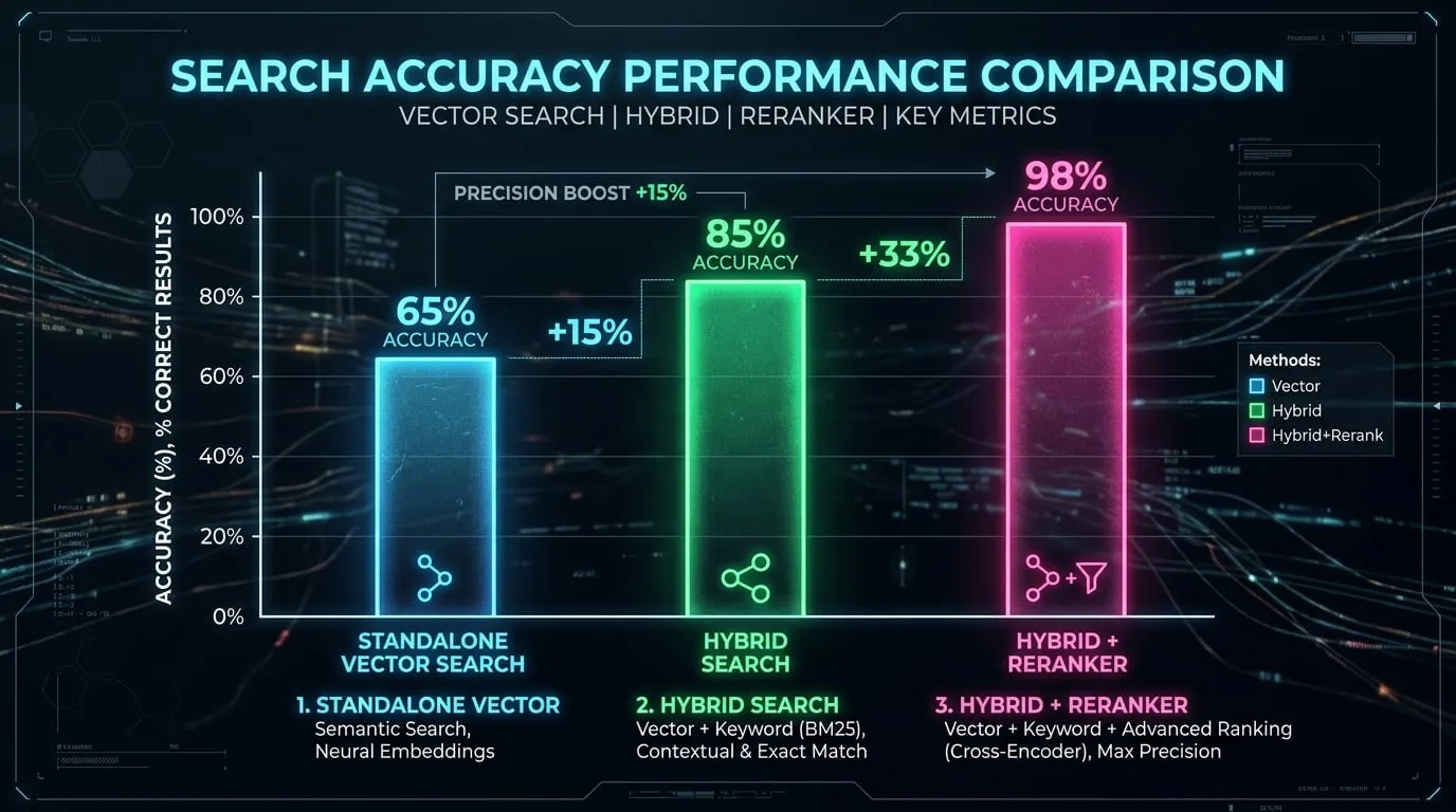 Search Retrieval Accuracy Comparison
