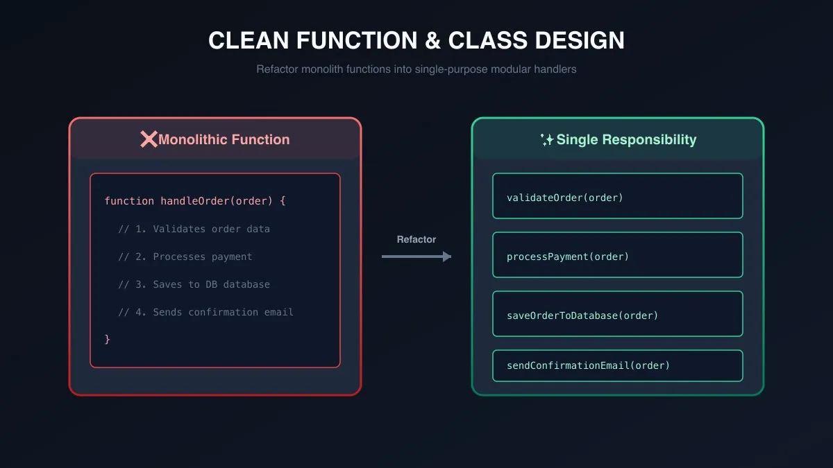 Software Architecture and Readable Code Patterns