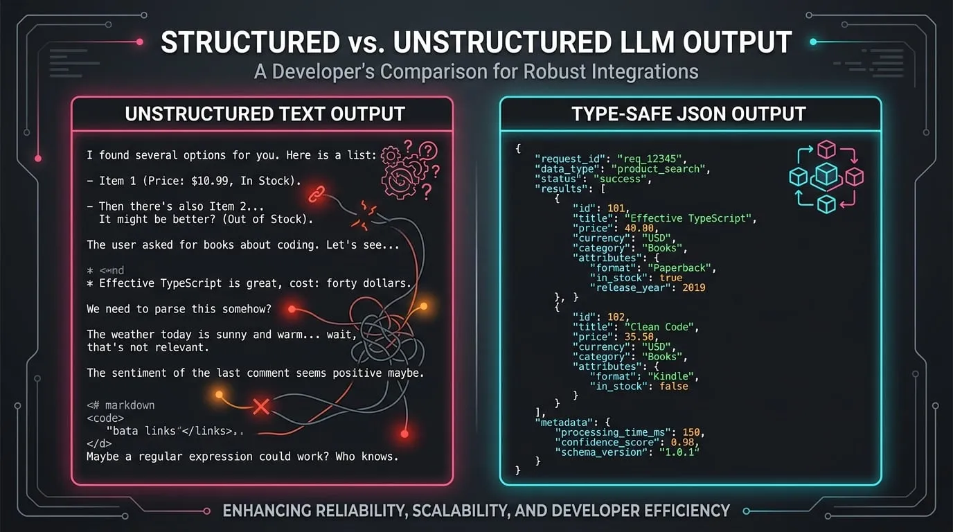Structured vs. Unstructured LLM Output Comparison