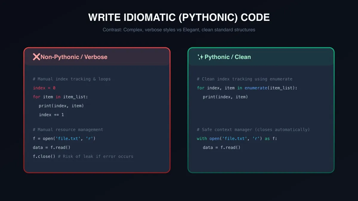 Clean Pythonic Programming Patterns
