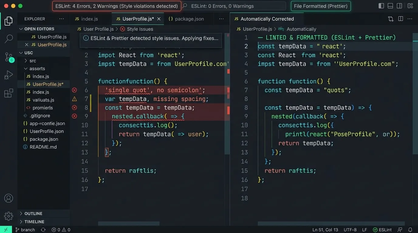 Code Linting and Formatting Rules