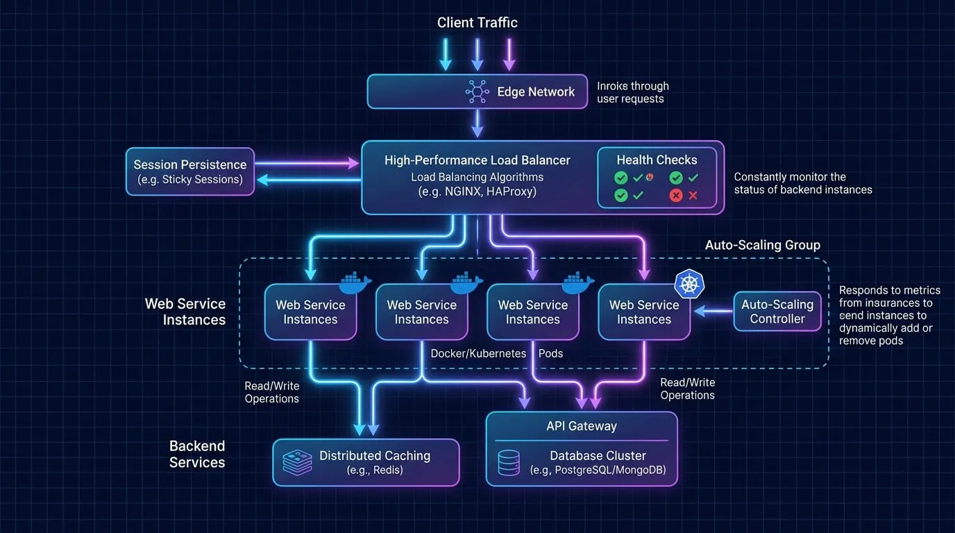 Microservices Load Balancing Layout